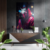 Fashionate Rhino Brushed Aluminum Dibond Wall Art.